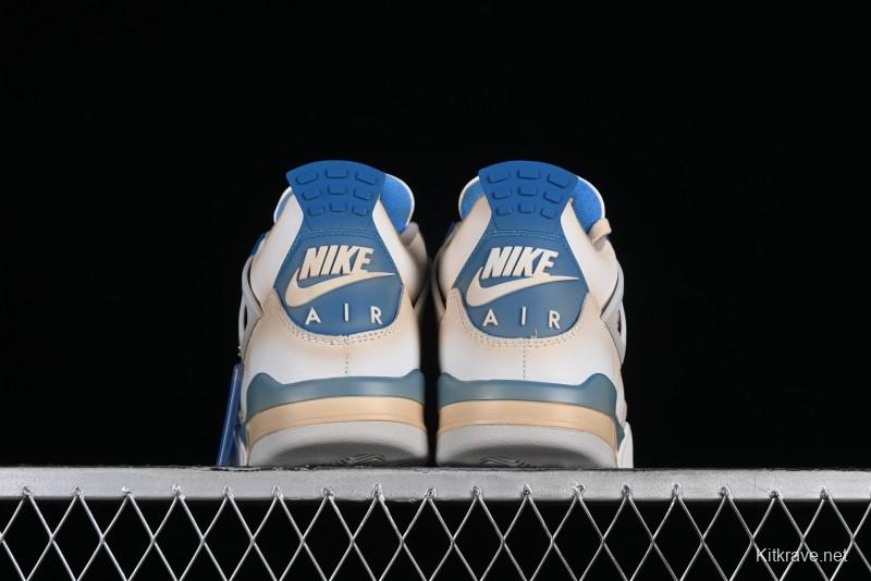 Nike Air Jordan 4 Retro Basketball Shoes Blastoise Collaboration - 308797-105