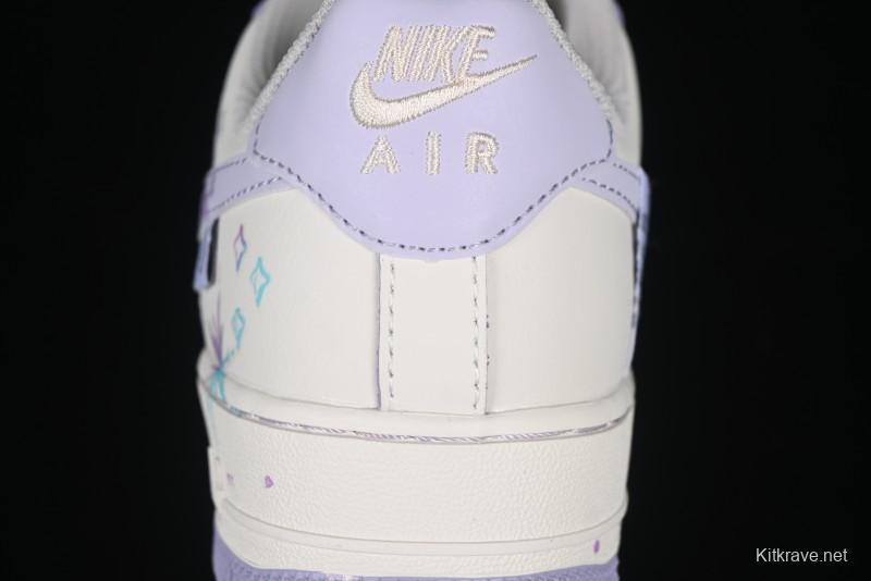 Nike Air Force 1'07 Low Casual Sneakers Purple Butterfly - FB1839-213