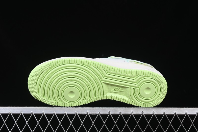 Nike Air Force 1 '07 Low "Green Snake" Year of the Snake Limited Edition Casual Sneakers with Bamboo and Serpent Design - FB1893-555