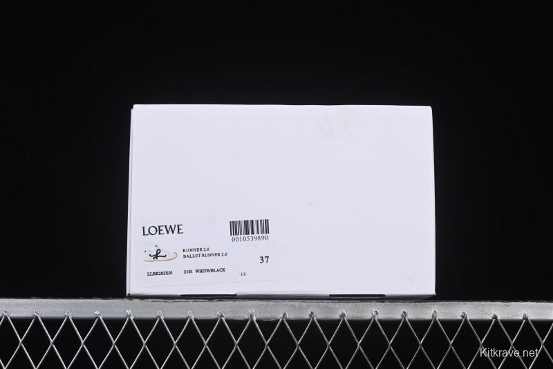 Loewe Ballet Runner 2.0 Sneakers Retro Style Low-Profile Casual Sports Shoes with Asymmetric Toe Design - Ballet Runner 2.0