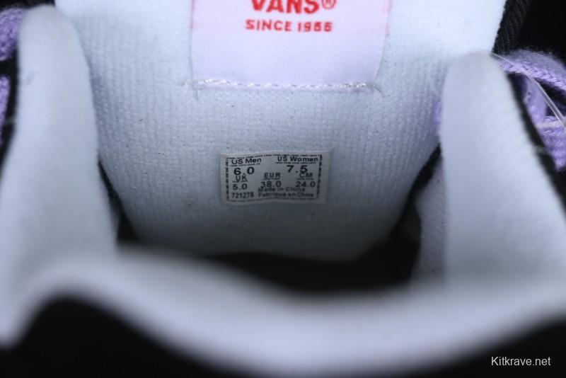 Vans Knu Skool Purple Grape Love Comfortable Fashion Slip-Resistant Wear-Resistant Low-Top Casual Skate Shoes - VN0009QC6BT1