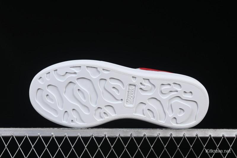Alexander McQueen Oversized Sneakers with Red Suede Heel Detail - D.E5