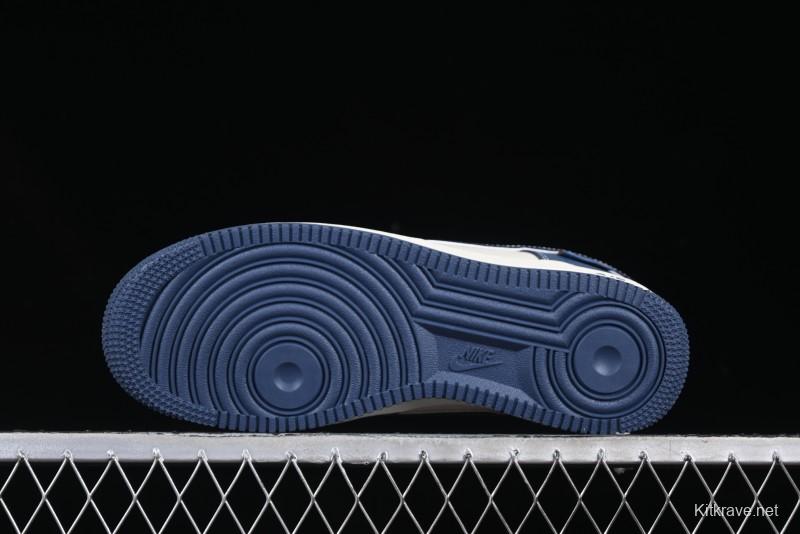 Nike Air Force 1 '07 Low Teddy Bear Collaboration Suede Blue Low-Top Casual Sneakers - KK1988-054