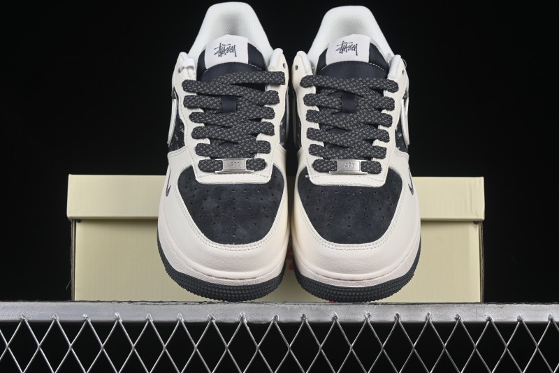 Nike Air Force 1 '07 Low Stussy Collaboration Beige Grey Casual Sneakers - XZ6188-726