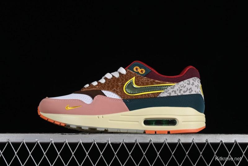 Nike Air Max 1 Retro Running Shoes with Half-Sole Air Cushion - HO2639-100