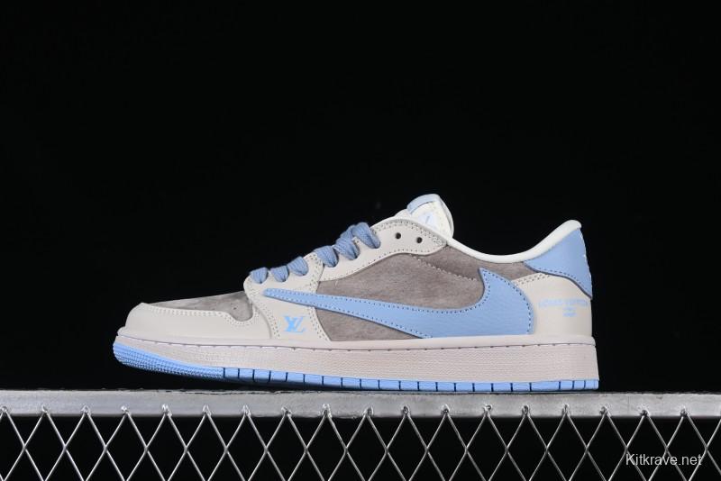 Nike Travis Scott x Fragment Design x Jordan Air Jordan 1 Low OG SP Casual Sneakers - LX1988-10