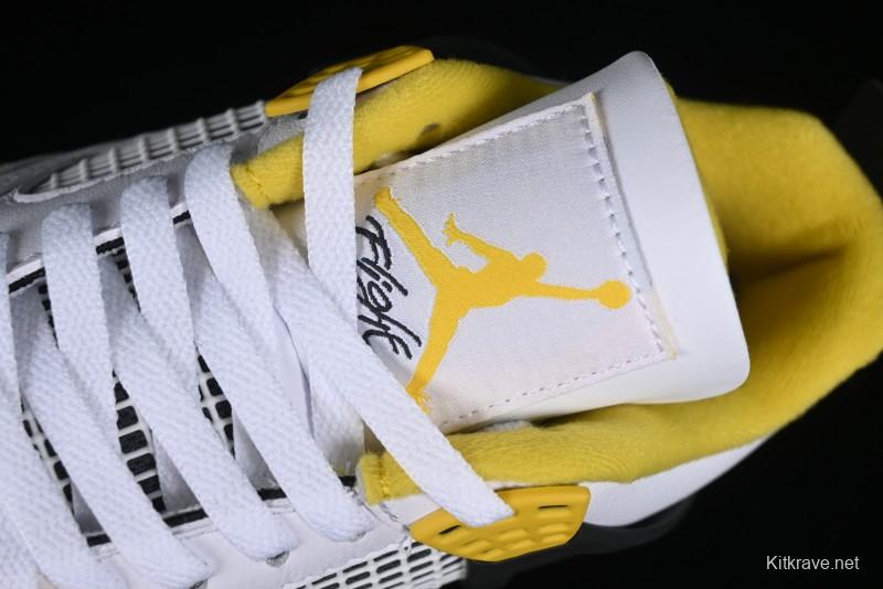 Nike Air Jordan 4 Retro Vivid Sulfur Basketball Shoes - AQ9129-101