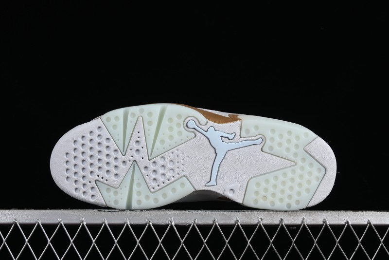 Nike Air Jordan 6 Retro Paris Olympics Sneakers with Metallic Gold Accents - DQ4914-074