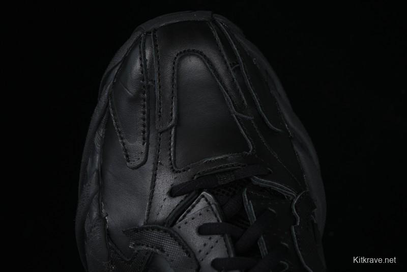 Balenciaga Monday Leather Round Toe Lace-Up Low-Top Casual Shoes - WDTSC1000