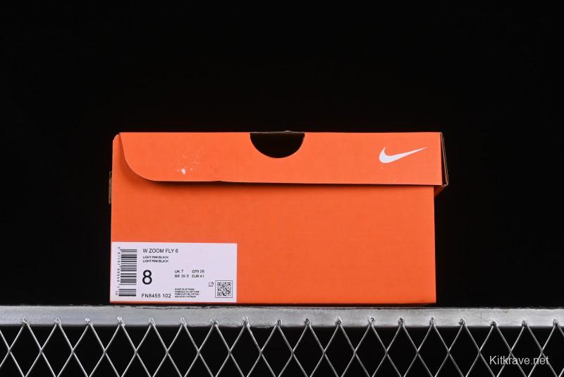 Nike Zoom Fly 6 Lightweight Responsive Running Shoes with Flyknit and React Technology - FN8455-102