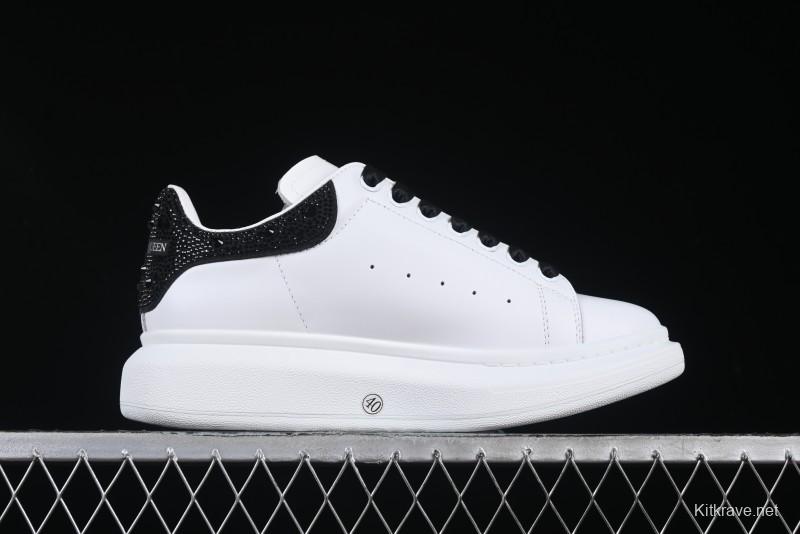 Alexander McQueen Oversized Sneakers with Black Suede Heel Detail - D.E5