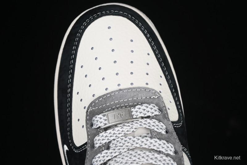 Nike Air Force 1'07 Low The North Face Collaboration Black Beige Grey Casual Sneakers - XZ6188-976