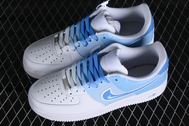 Nike Air Force 1 '07 Low Triple Color Gradient Minimalist Hand-Drawn Casual Sneakers - CW2288-951