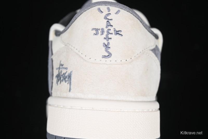 Nike Travis Scott x Fragment Design x Air Jordan 1 Low OG SP AJ1 Stussy Collaboration - DM9288-004