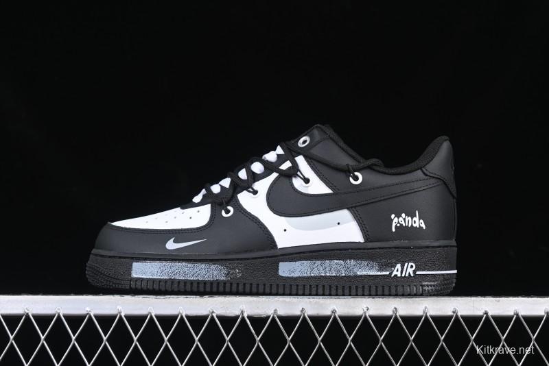 Nike Air Force 1 '07 Low Panda Smiley Low-Top Casual Sneakers - CV9879-542