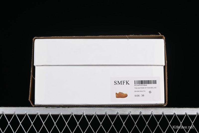 SMFK Comfortable Chunky Sole White Sneakers - T.D4