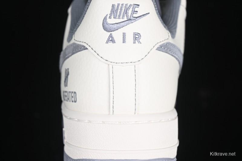Nike Air Force 1 '07 Low UN Collaboration Pigskin Grey Stitch Low-Top Casual Sneakers - BB7518-018