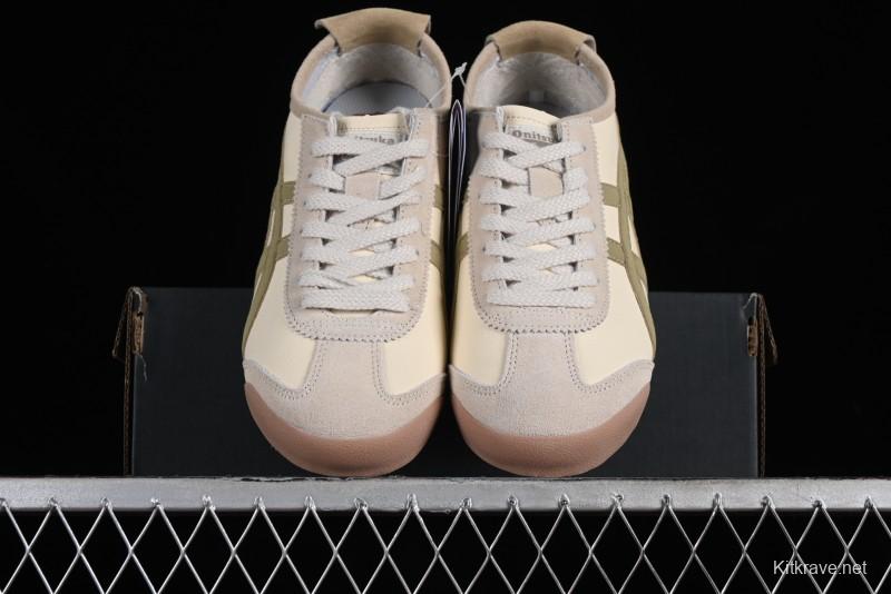 Onitsuka Tiger Mexico 66 Low-Top Leather Casual Running Shoes - 1183C076-101