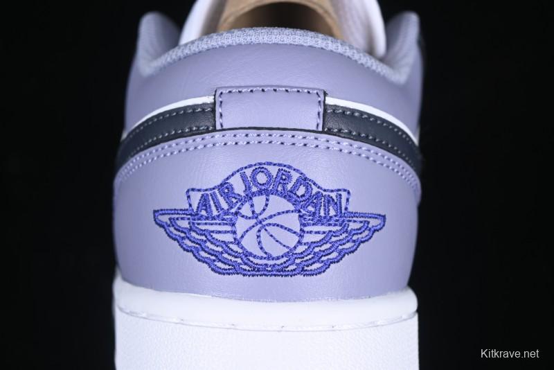 Nike Air Jordan 1 Low AJ1 Haze Purple Casual Sneakers - 553558-145