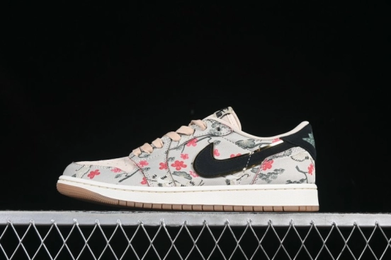 Nike Air Jordan 1 Low OG "Oatmeal" Rui Hachimura Collaboration Casual Sneakers - HV8293-100