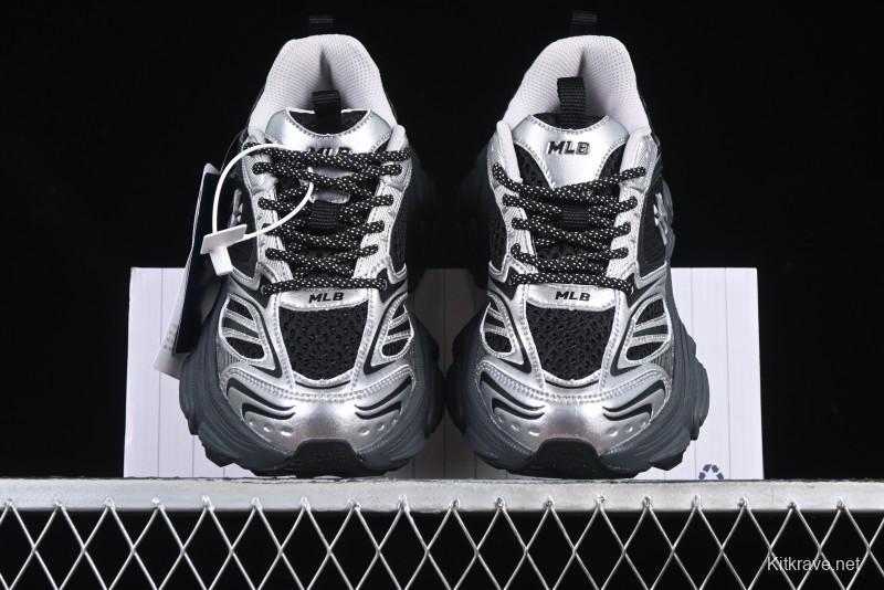 New York Yankees MLB Winner Chunky Height Increasing Thick Sole Running Shoes - 3ASHWD15N50BKS