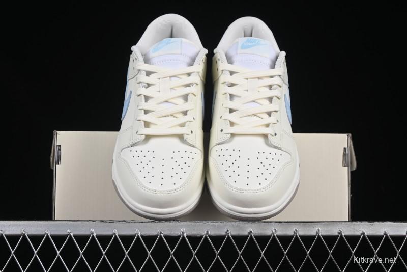 Nike Dunk Low "Pastel Panda" - Cream with Baby Blue & Pink Accents