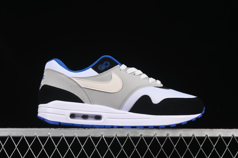 Nike Air Max 1 Retro Running Shoes with Half-Sole Air Cushion - 875855-001