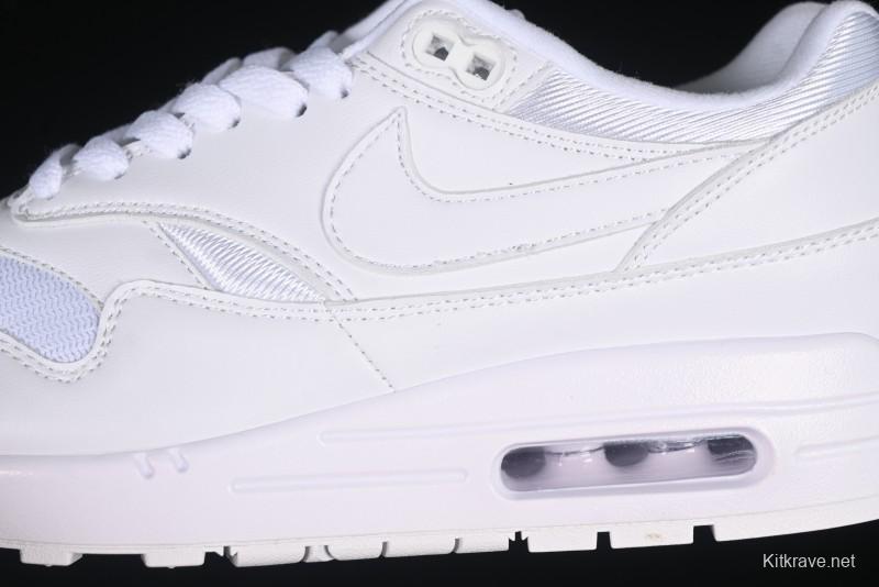 Nike Air Max 1 Retro Running Shoes with Half-Sole Air Cushion - 454746-107