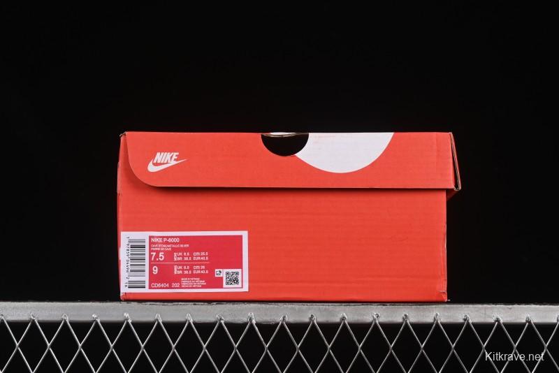 Nike P-6000 Prm Retro Casual Sneakers with Layered Design - CD6404-202