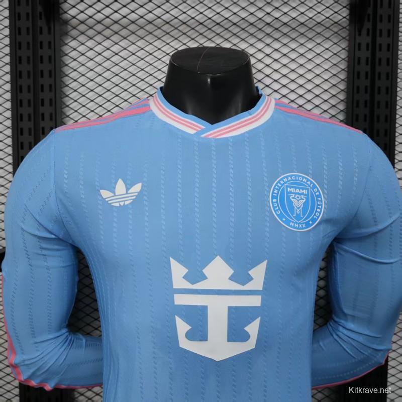 Player Version 25/26 Inter Miami Blue Third Long Sleeve Jersey