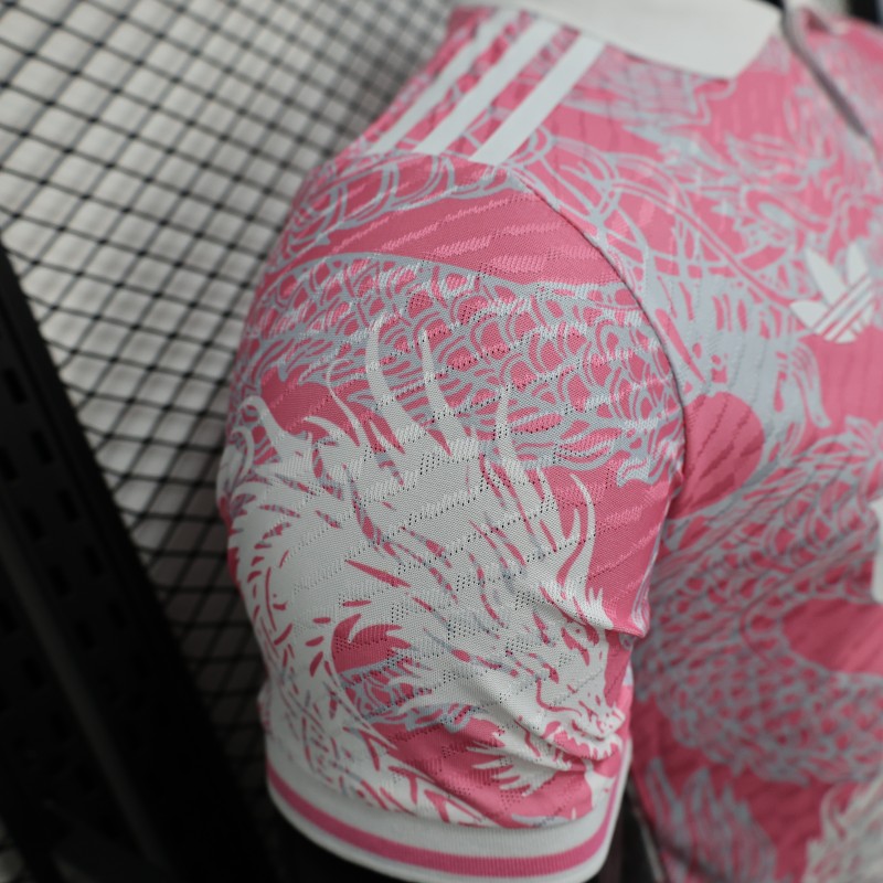 Player Version 25/26 Real Madrid Pink with Dragon Pattern Jersey