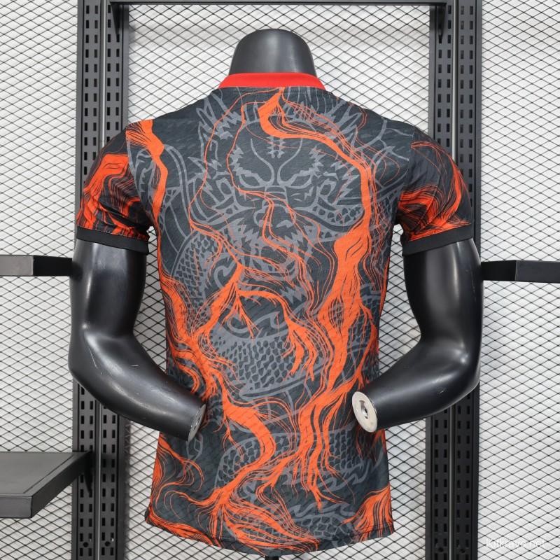 Player Version 25/26 Real Madrid Black with Dragon Design Jersey