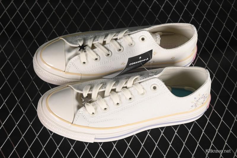 Converse Chuck 1970s Low Top Casual Sneakers with Moon Embroidery - A15750C