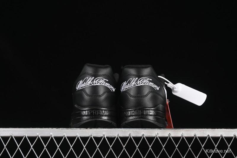 Nike Air Max 1 Retro Running Shoes with Half-Sole Air Cushion - HF8813-001