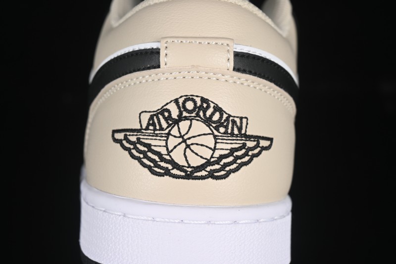 Nike Air Jordan 1 Low AJ1 Cream White Low-Top Casual Sneakers - 553558-153