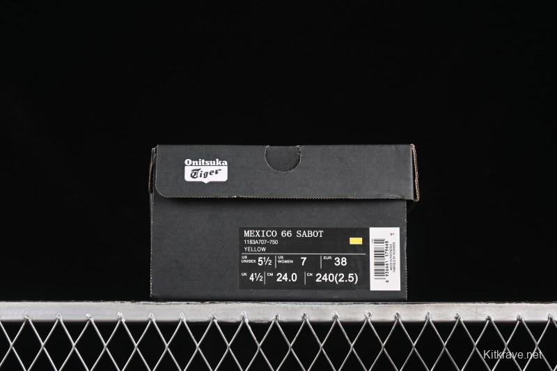 Onitsuka Tiger Mexico 66 Sabot Slip-On Sneakers with Breathable Mesh Upper - 1183A707-750