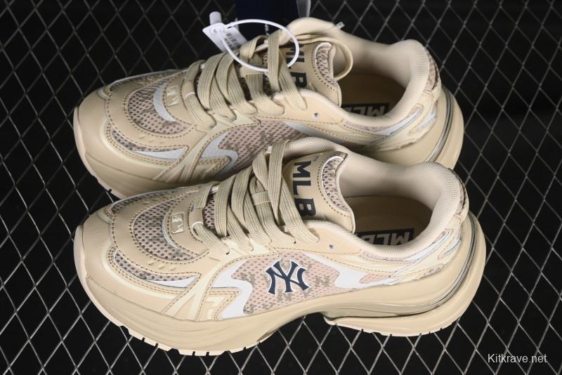 New York Yankees MLB Chunky Curve Runner Monogram Thick Sole Casual Running Shoes - 3ARNSPL5N50SAS