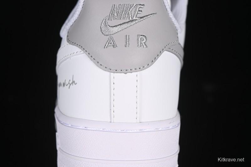 Nike Air Force 1 '07 Low Custom Official Hot Style 2D Theme White Gray Spray Paint Casual Sneakers - CW2288-111