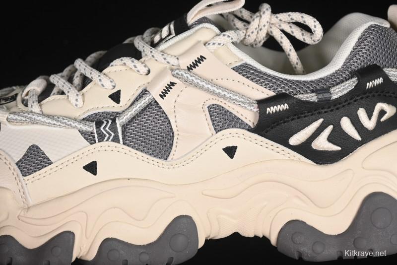 Fila Heritage Fluid Cat Paw 5.0 Retro Dad Shoes with Lace-Up Design - F12M442115FAG