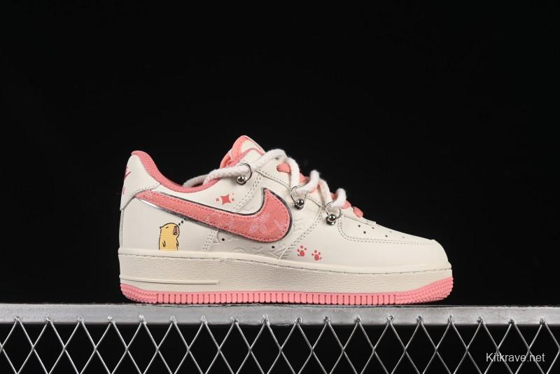 Nike Air Force 1'07 Low x Capybara "Pour milkBape" Casual Sneakers - LV0506-880