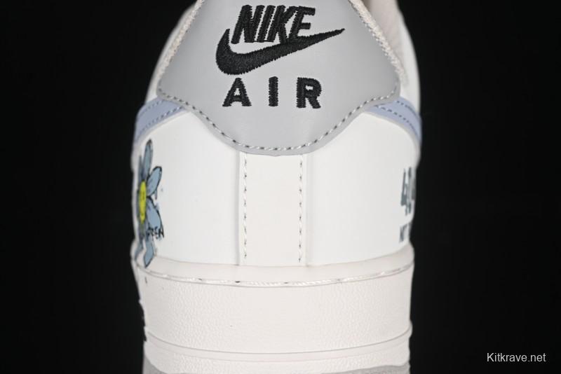 Nike Air Force 1'07 Low "Little Blue Flower" Casual Sneakers - FB1893-888