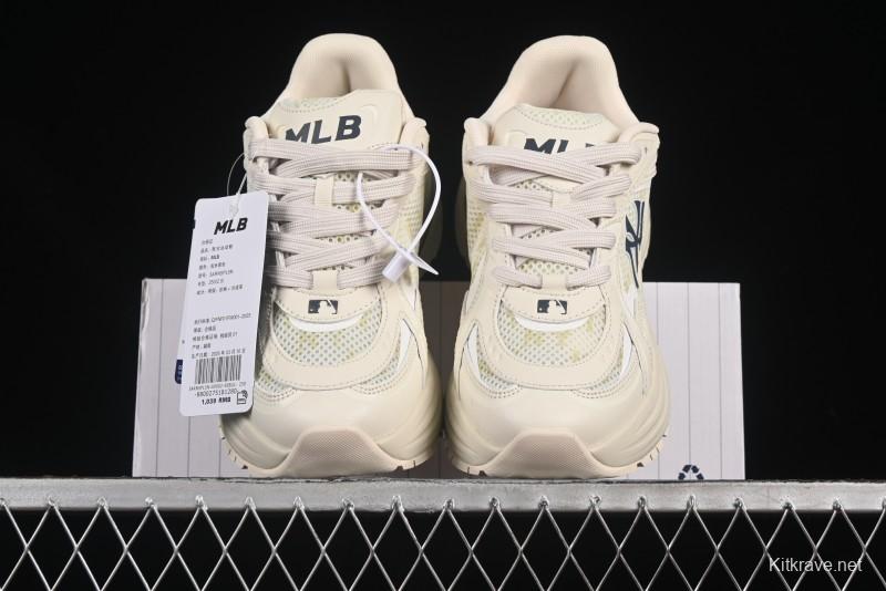 New York Yankees MLB Chunky Curve Runner Monogram Thick Sole Casual Running Shoes - 3ARNSPL5N50BGL