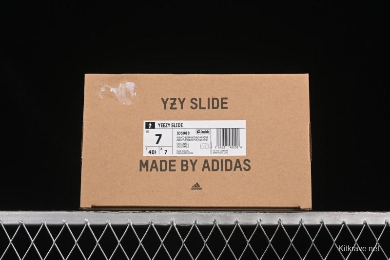 Adidas Yeezy Slide Comfortable Slippers with EVA Foam and Grooved Sole Design - ID5988