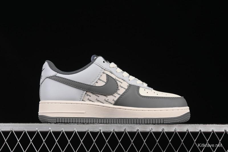 Nike Air Force 1'07 Low The North Face Collaboration Grey Multi-Tone Casual Sneakers - JJ2508-715