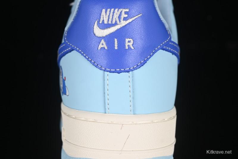 Nike Air Force 1'07 Low Doraemon Casual Sneakers with Full-Length Air Cushion - DF0188-059
