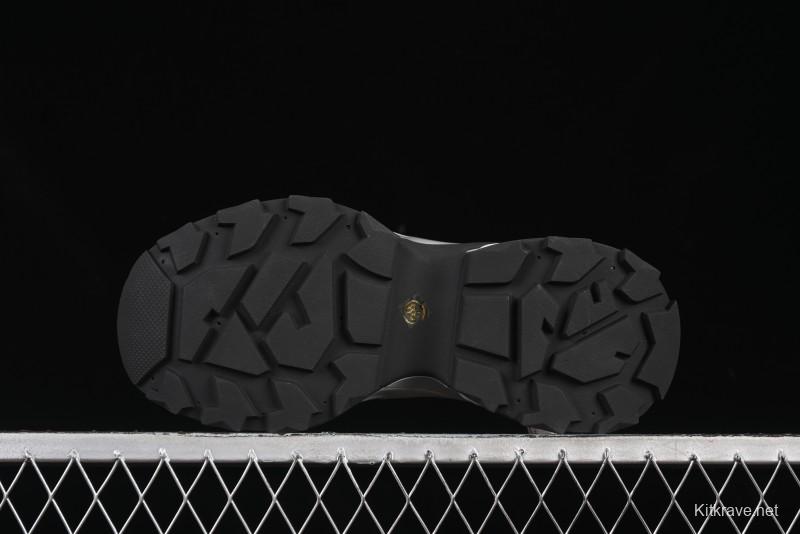 GG-CC 25ss New Platform Chunky Sneakers with 7CM Height Increase and Irregular Design - 668-2 Black