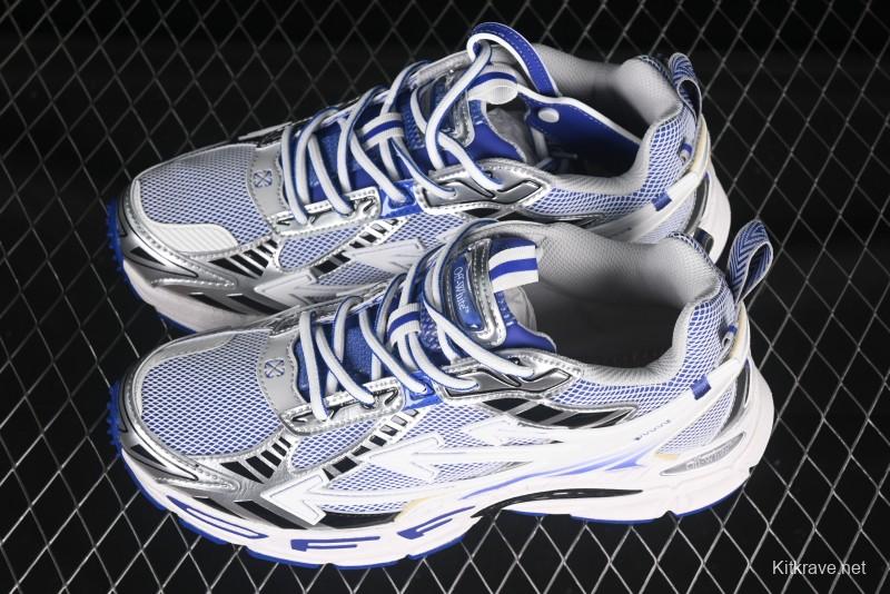 Off-White Be Right Low-Top Lifestyle Sneakers in White Blue - X.E5