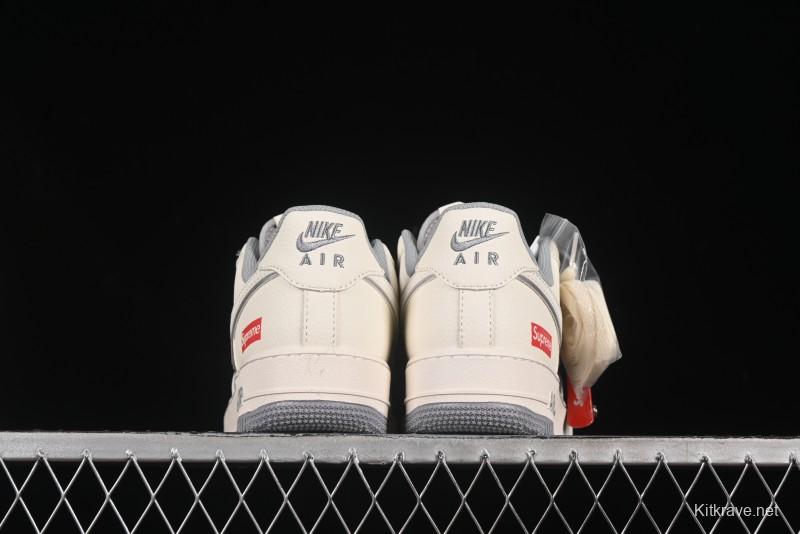 Nike Air Force 1 '07 Low Supreme Casual Sneakers with Full-Length Air Cushion - HH7518-058