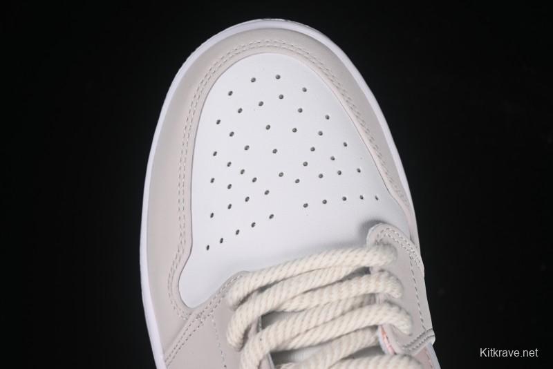 Nike Air Jordan 1 Low AJ1 Carving Pink Low-Top Casual Lifestyle Sneakers - IB8859-101