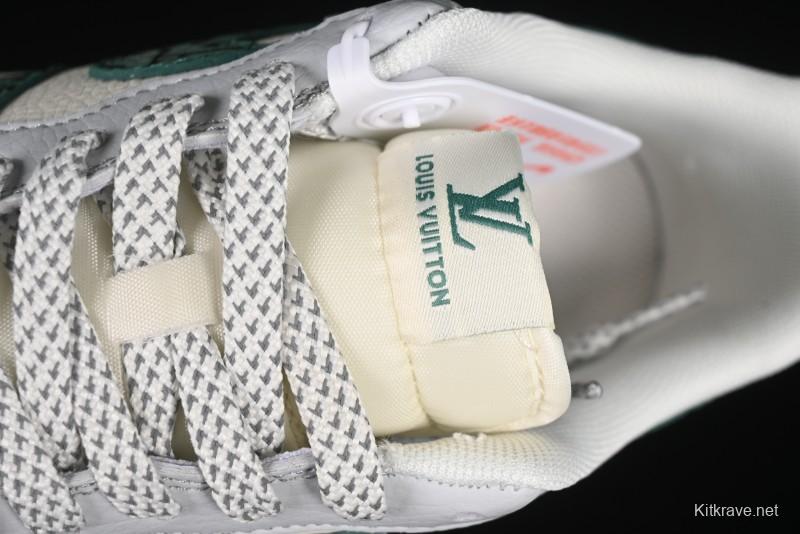 Nike Air Force 1 '07 Low LV Collaboration Green Stone Grain Gum Sole Casual Sneakers - ZH2598-306